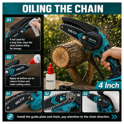 Oiling the chain — VOLTIX maintenance guide